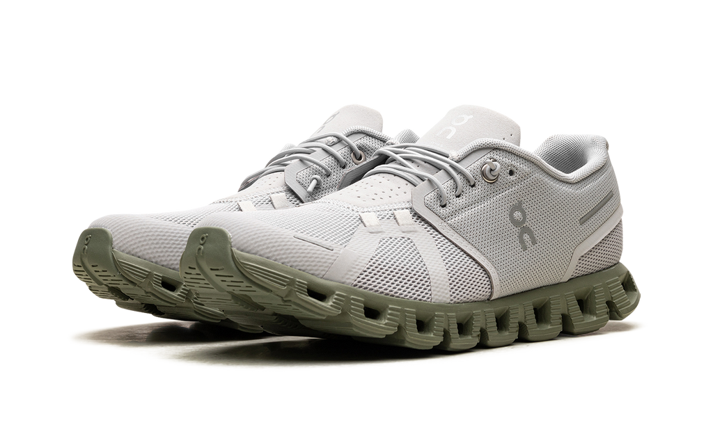 On Running Cloud 5 Glacier Gray Reseda Green
