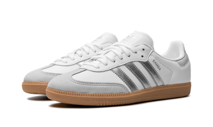 Adidas Samba White Silver Metallic Gray