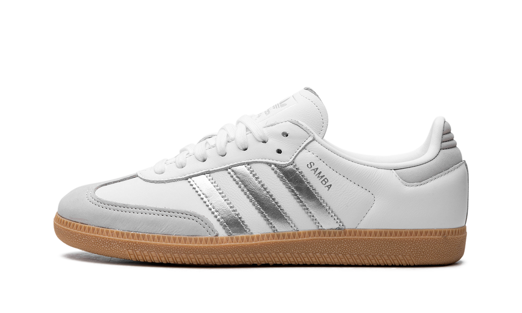 Adidas Samba White Silver Metallic Gray