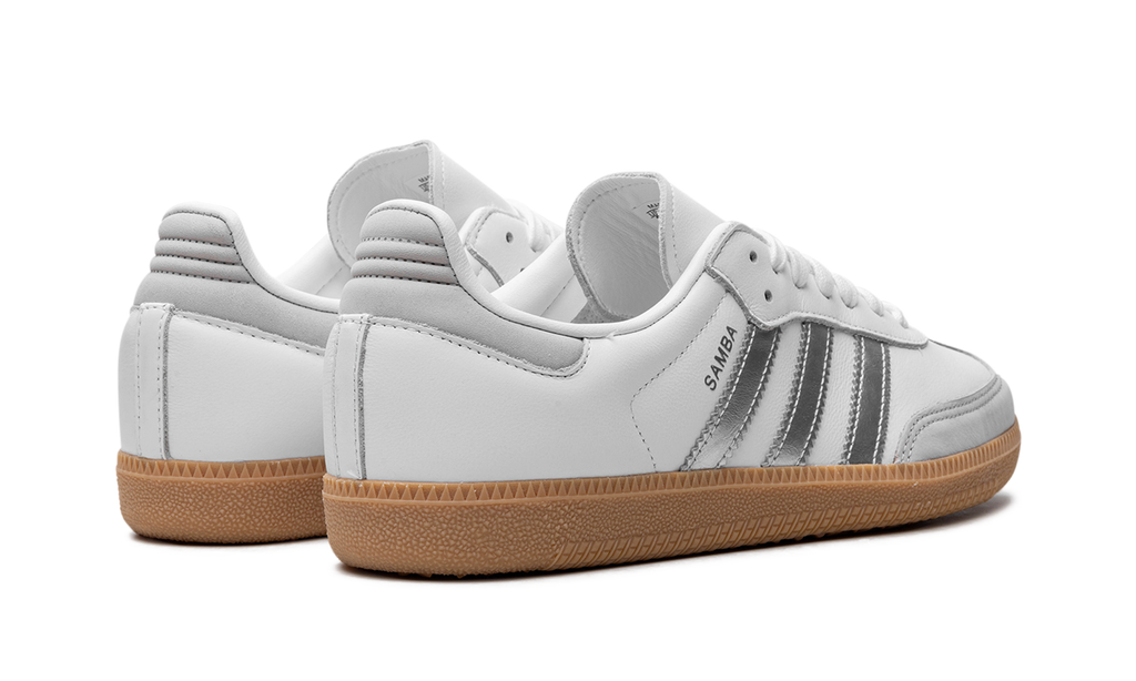 Adidas Samba White Silver Metallic Gray