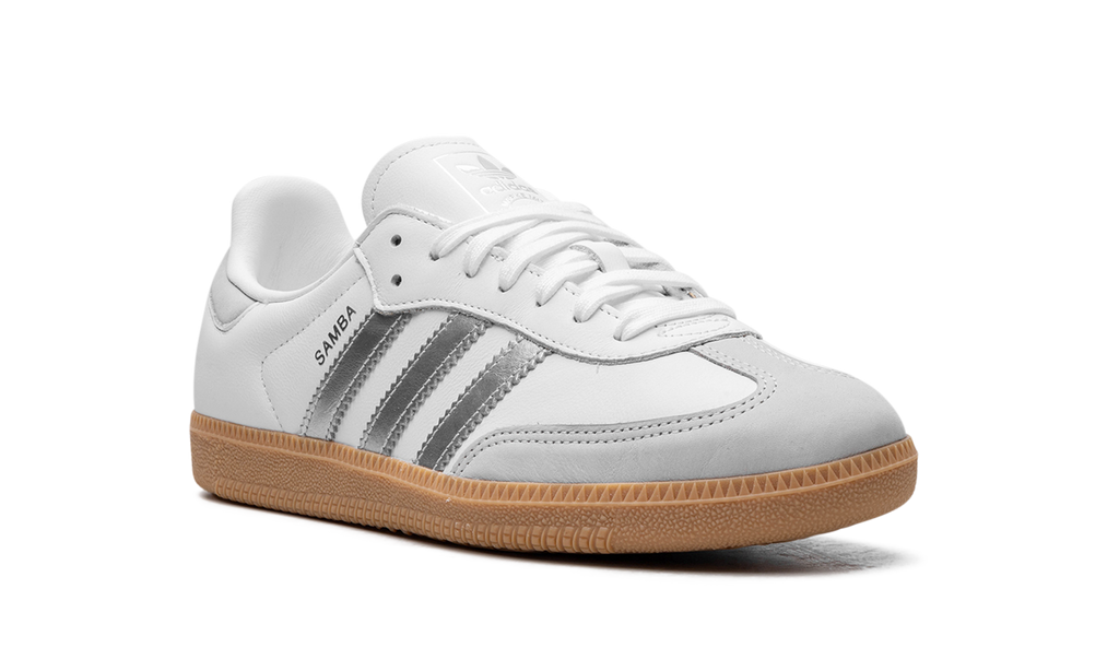 Adidas Samba White Silver Metallic Gray