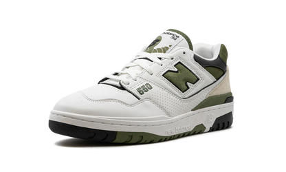 New Balance 550 White / Dark Olivine