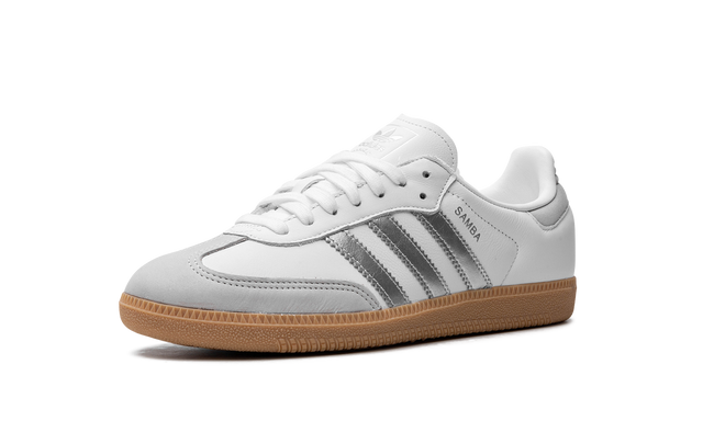 Adidas Samba White Silver Metallic Gray