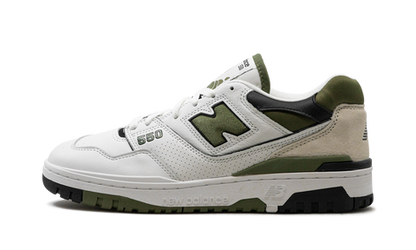 New Balance 550 White / Dark Olivine