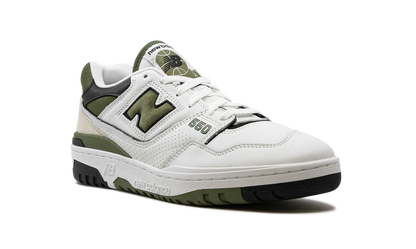 New Balance 550 White / Dark Olivine