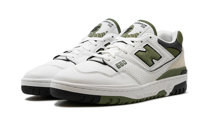 New Balance 550 White / Dark Olivine